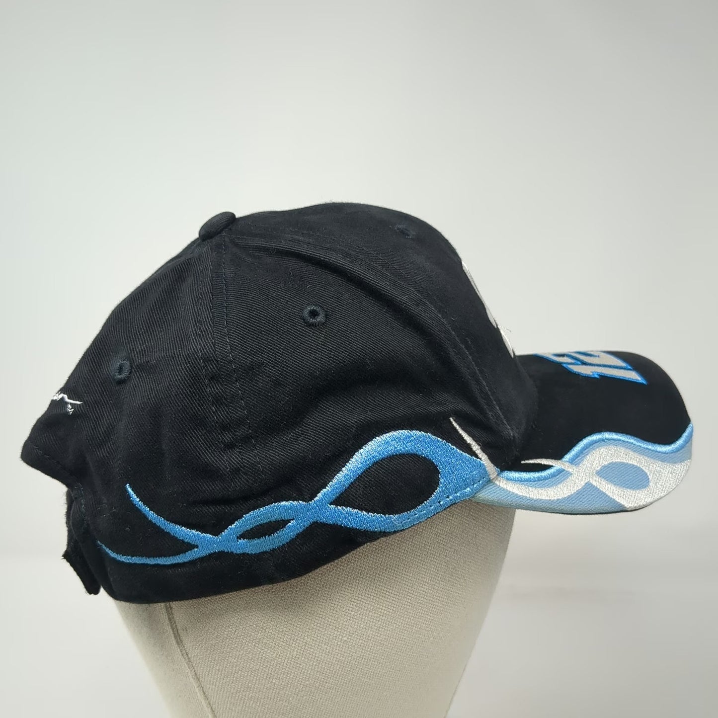 Alltel Racing 12 Ryan Newman Black Baseball Cap One Size Checkered Flag Hat