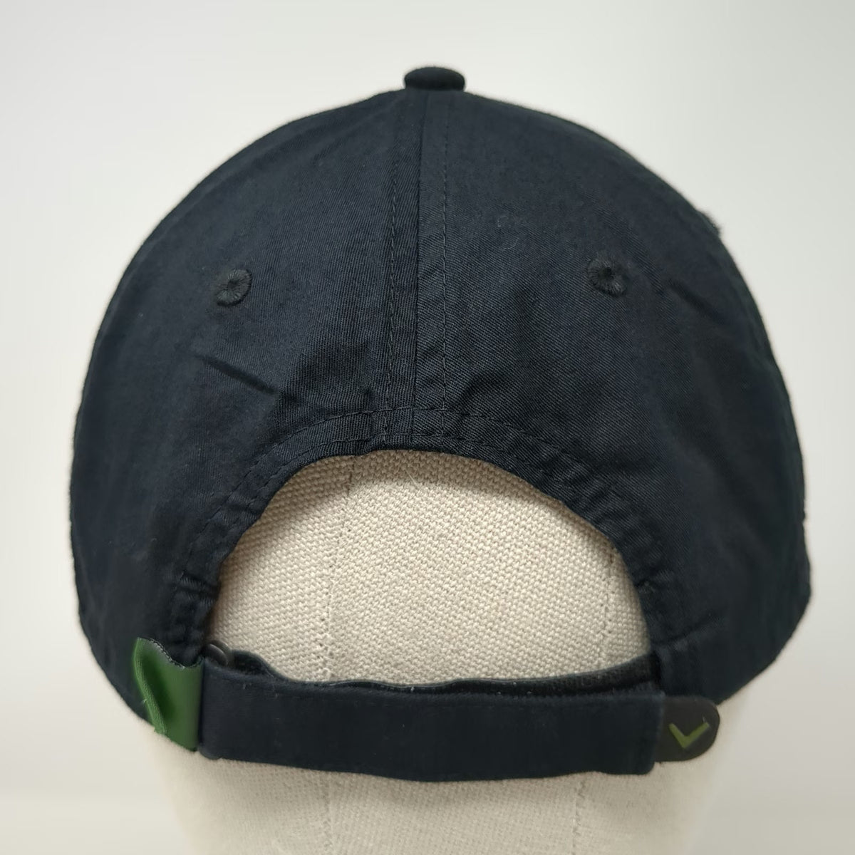 Callaway Baseball Cap Black Green One Size Strapback Cotton Embroidered Golf Hat