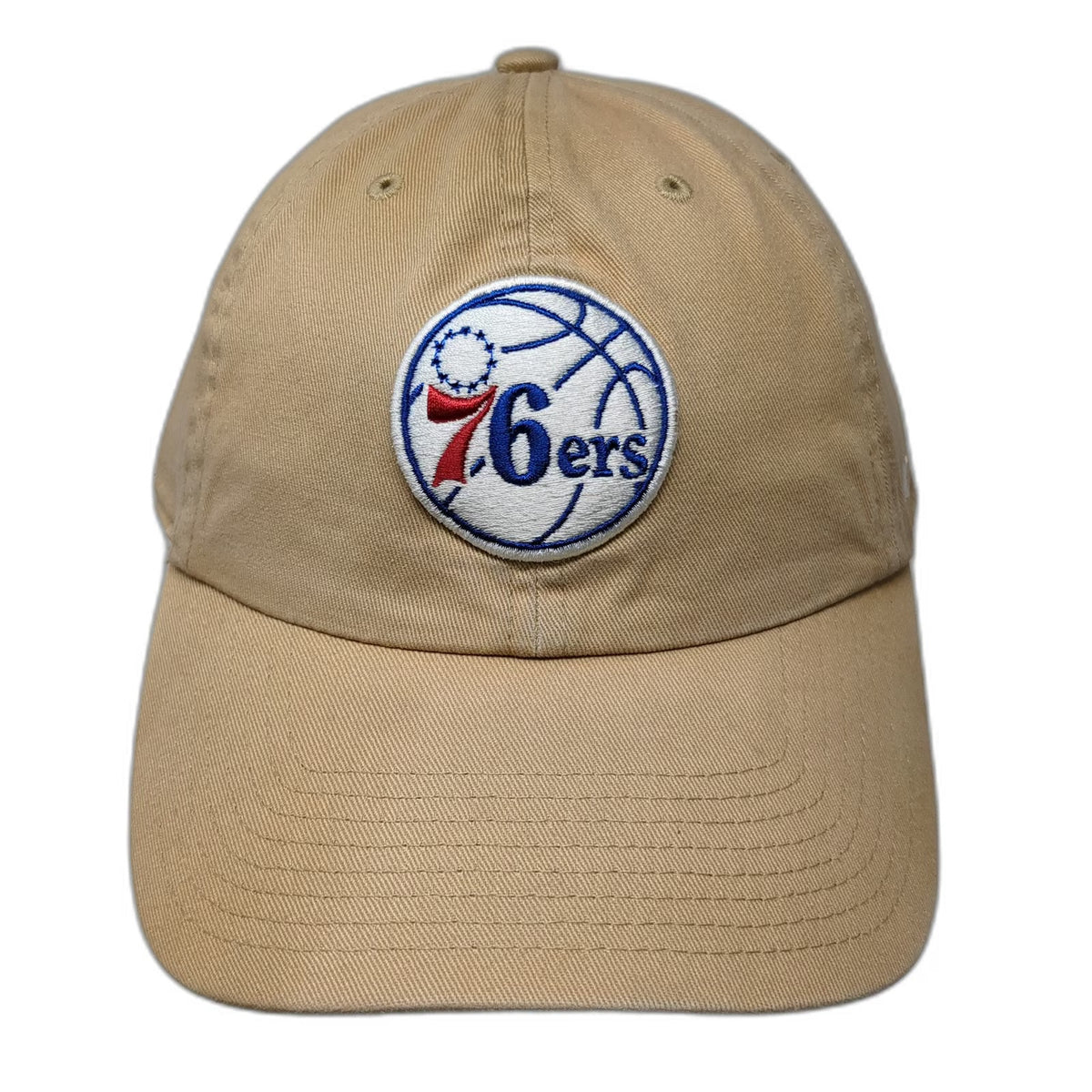 '47 Philadelphia 76ers NBA Beige One Size Cap Slideback Strap Patch Logo Hat