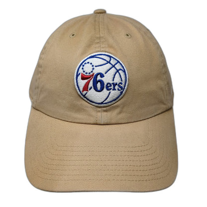 '47 Philadelphia 76ers NBA Beige One Size Cap Slideback Strap Patch Logo Hat