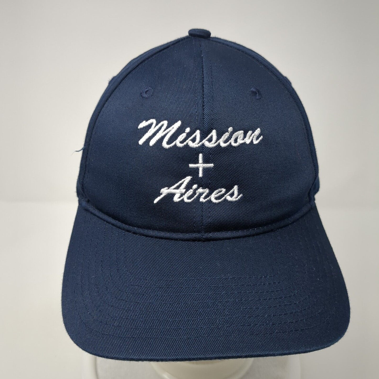 Mission + Aires Hope Corps Snapback Hat Blue One Size Adjustable Port Authority
