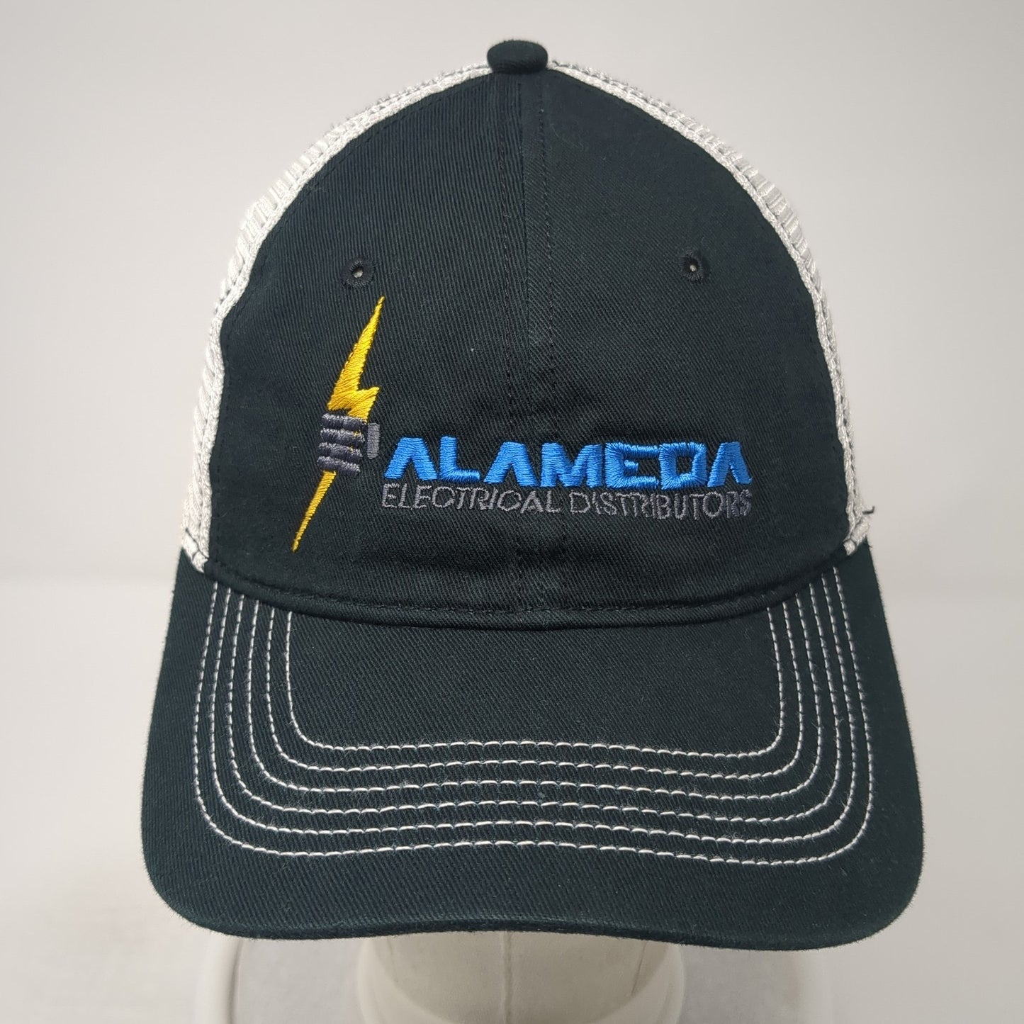 Alameda Electrical Distributions Trucker Hat Black One Size Adjustable District