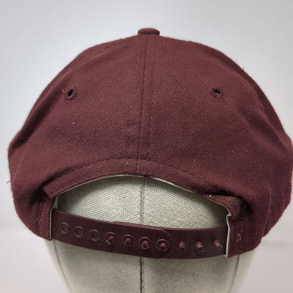 New Era Snapback Hat Red M-L All Stars 4 Stars Logo Adjustable Sports Vintage