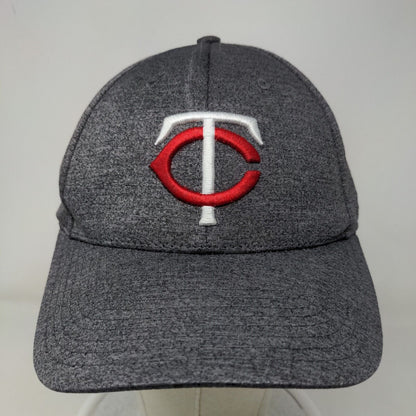 Fan Favorite Men's Snapback Hat Gray OSFA Emboridered Minnesota Twins Logo