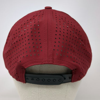Six Trucker Hat Red One Size Rope Performance Laser Cut Snapback Thirst Project