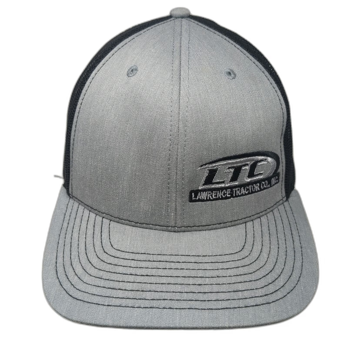 Richardson Trucker Hat Gray One Size LTC Lawrence Tractor Co Model 112 Snapback