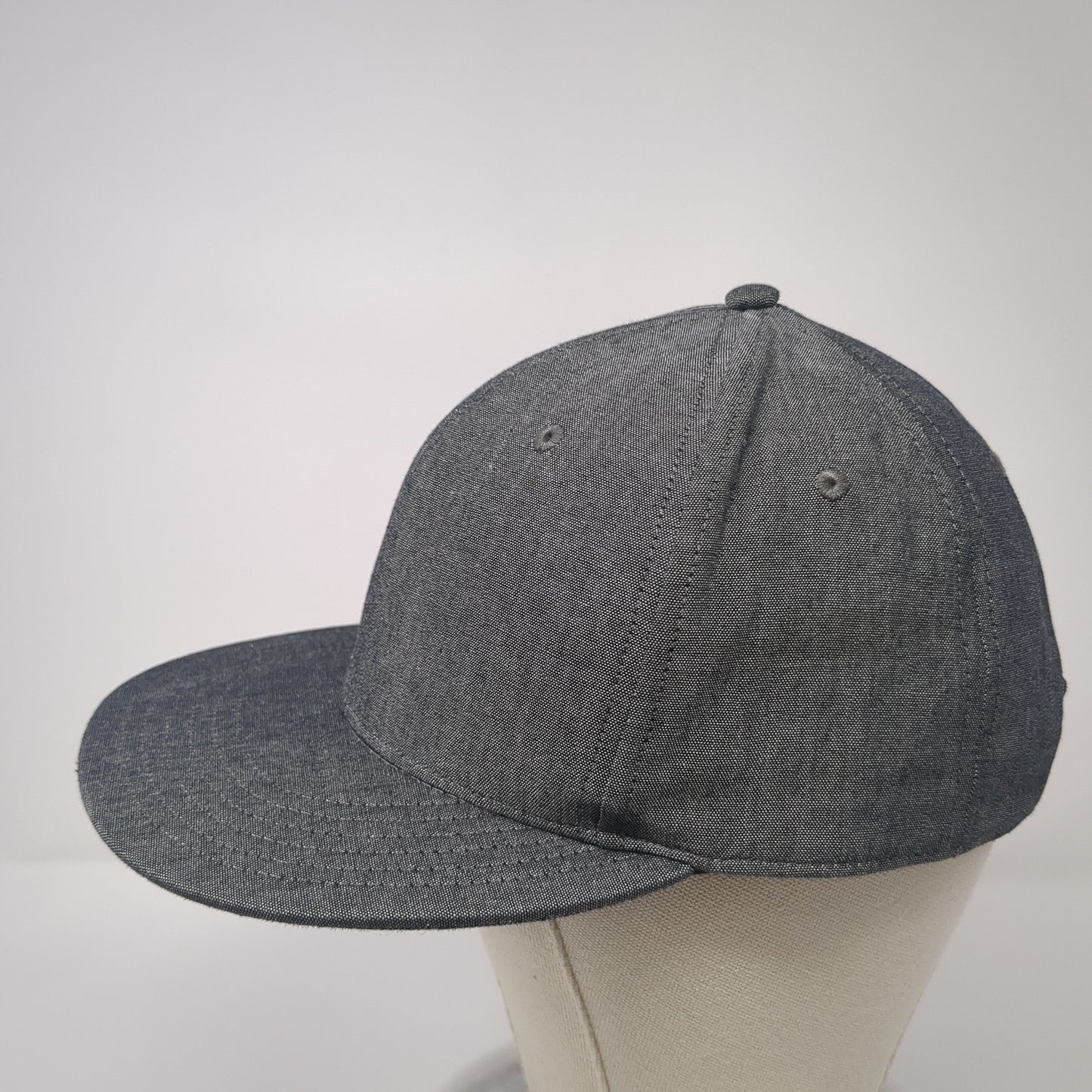 Big Accessories Snapback Hat Gray One Size Adjustable Solid Blank