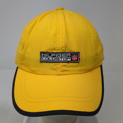 Tommy Hilfiger Baseball Cap Yellow One Size Nylon Strapback Coldstop Patch Hat