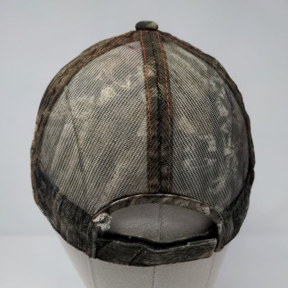 NWTF Strapback Mesh Back Trucker Hat Camo OSFA Outdoor Cap Hunting