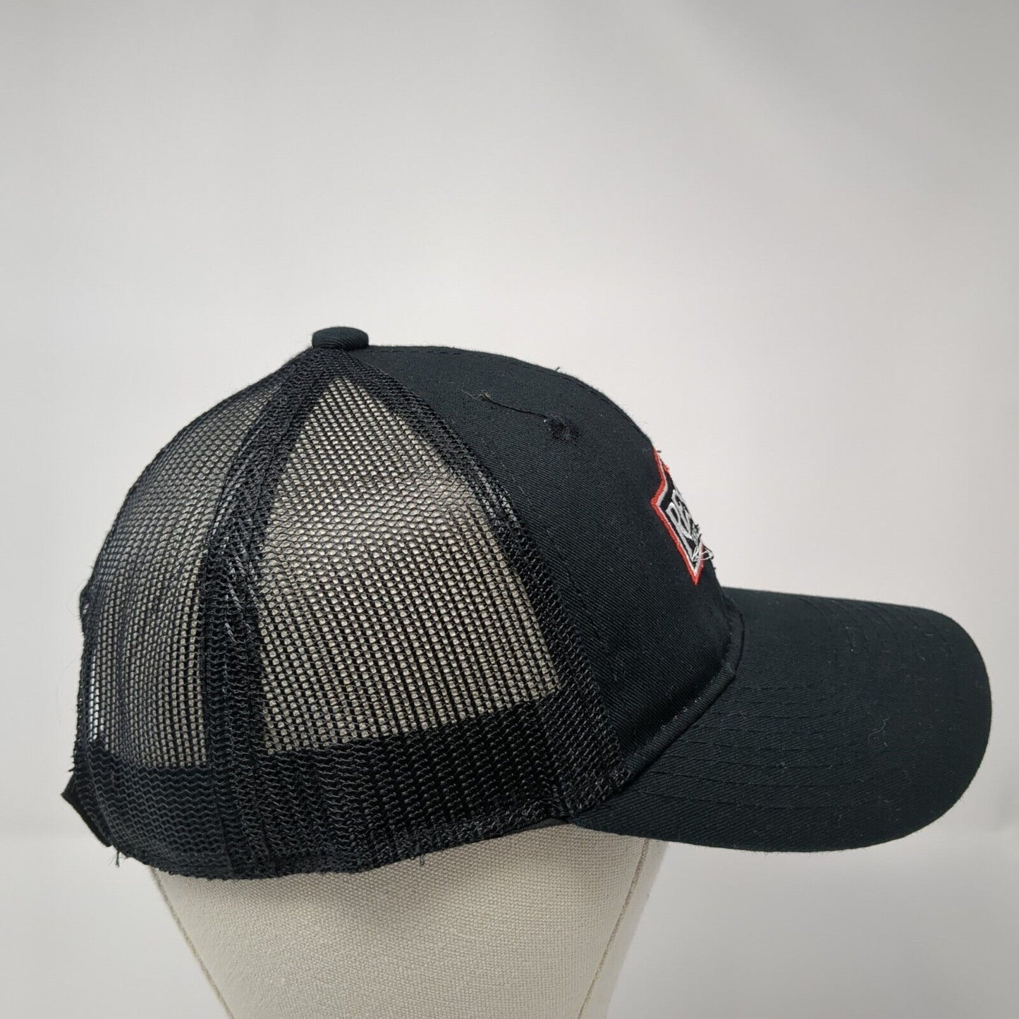 Reser's Fine Foods Strapback Trucker Hat Black One Size Adjustable Mesh Back