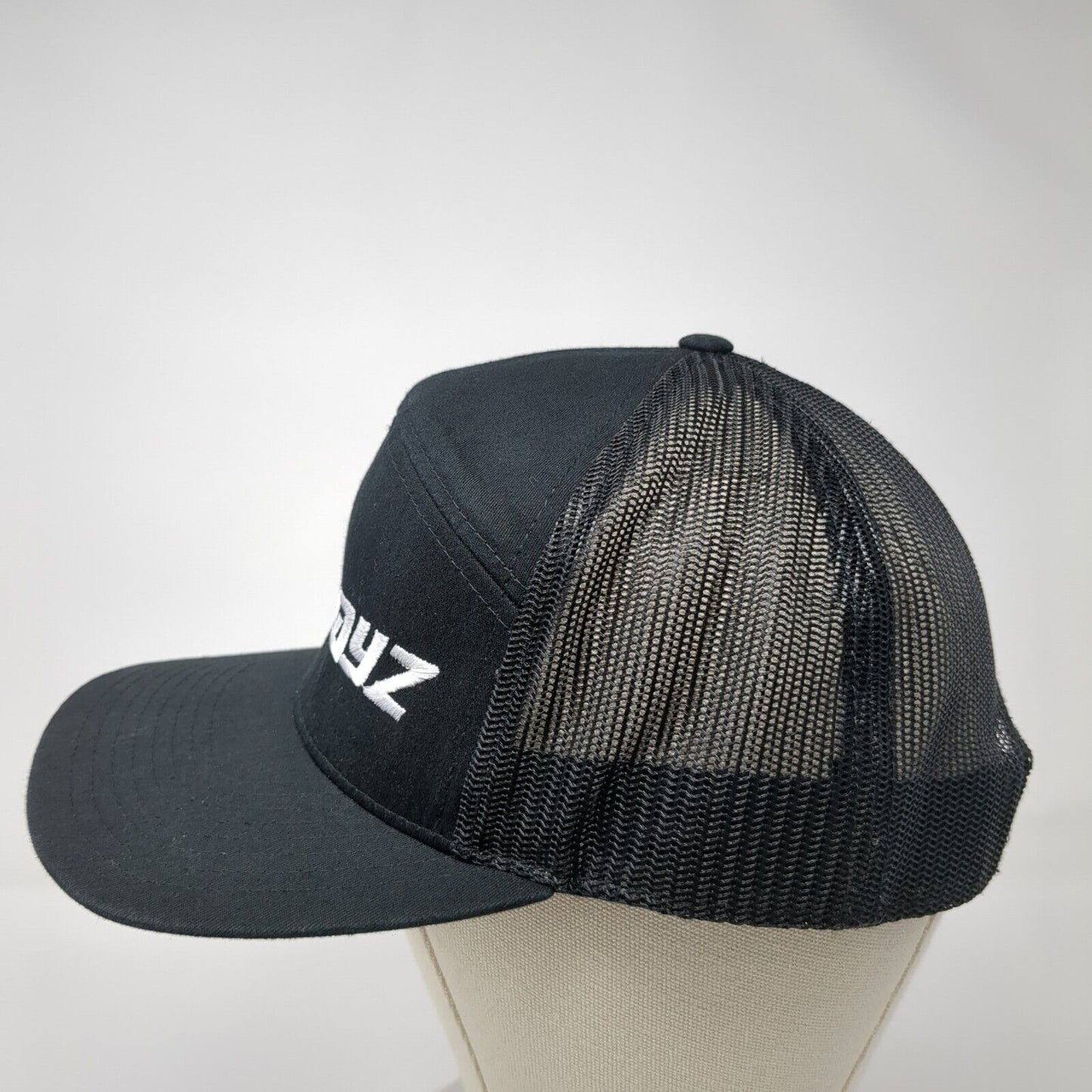 Sidewayz Snapback Trucker Hat Black One Size Mesh Back Richardson