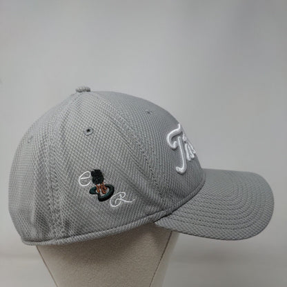 Titleist Fitted Hat Gray Large-XL Embroidered New Era 6 Panel Vent Holes