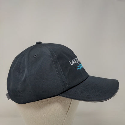 Lake Nona Strapback Hat Black One Size Adjustable Embroidered CORE365