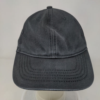 Unbranded Slideback Hat Black OSFM Adjustable 6 Panel Vent Holes Blank