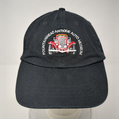 Fountain Head Antique Auto Museum Strapback Hat Black One Size Port & Company