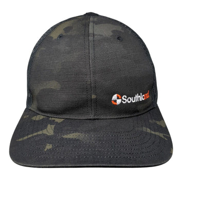 Southland Snapback Trucker Hat Camo One Size Mesh Back Richardson