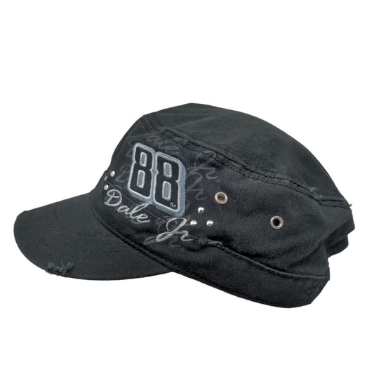 Chase Authentics Men's Strapback Cadet Cap Black Dale Jr #88 Embroidered Logo