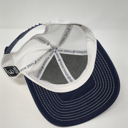 FE Snapback Trucker Hat Blue One Size Adjustable Mesh Back Platinum Series OC