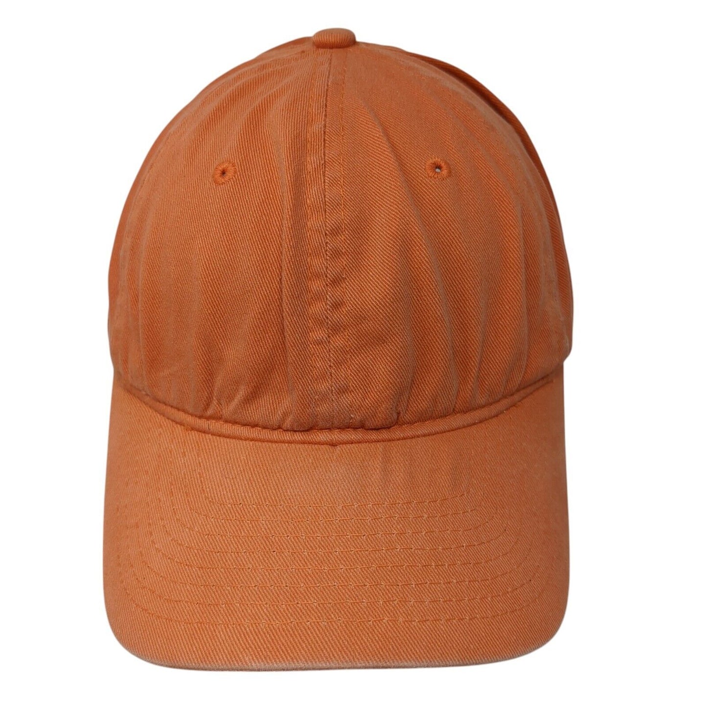 Yupoong Fitted Hat Orange OS Lightweight Vented Holes 6 Panel Blank Flexfit