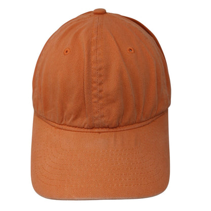 Yupoong Fitted Hat Orange OS Lightweight Vented Holes 6 Panel Blank Flexfit