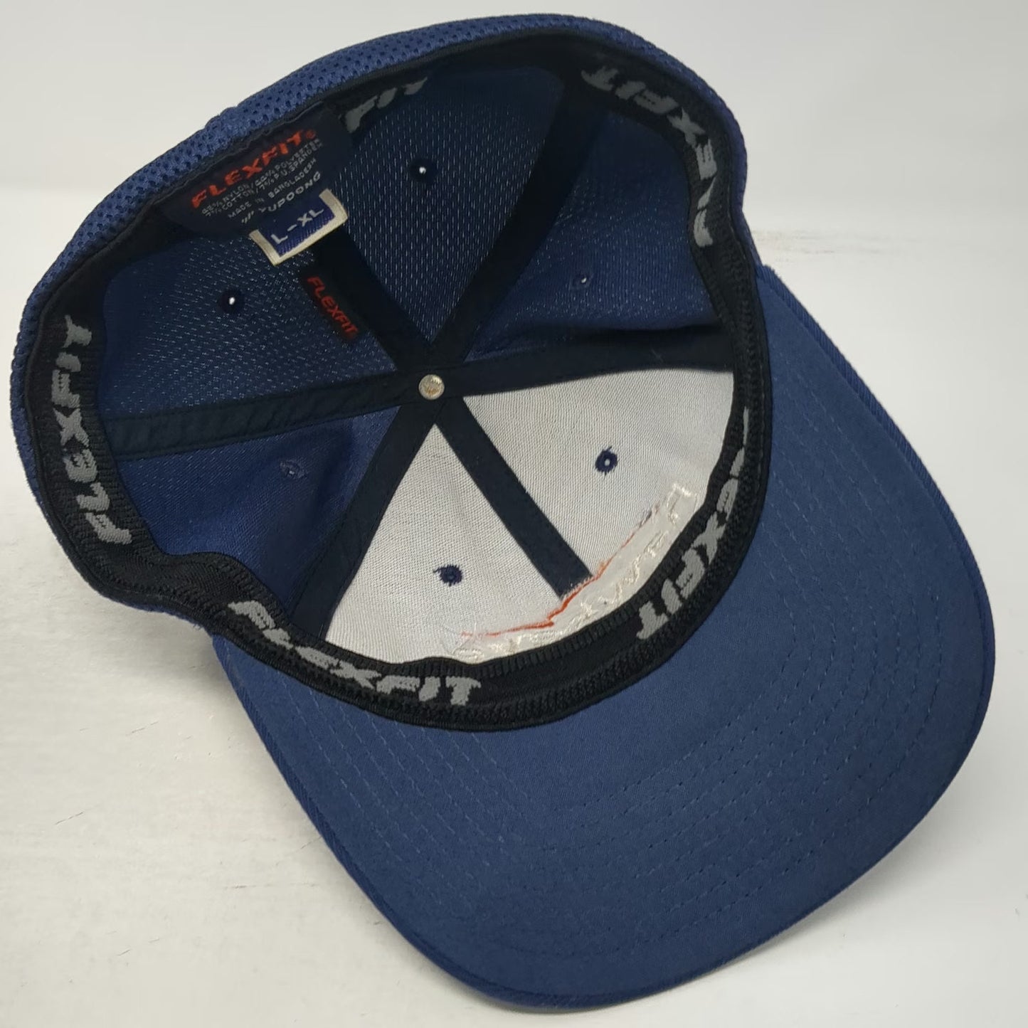 Flexfit Baseball Cap Blue Size XL Hawkeye Elecnor Group Mesh Back Stretch Hat