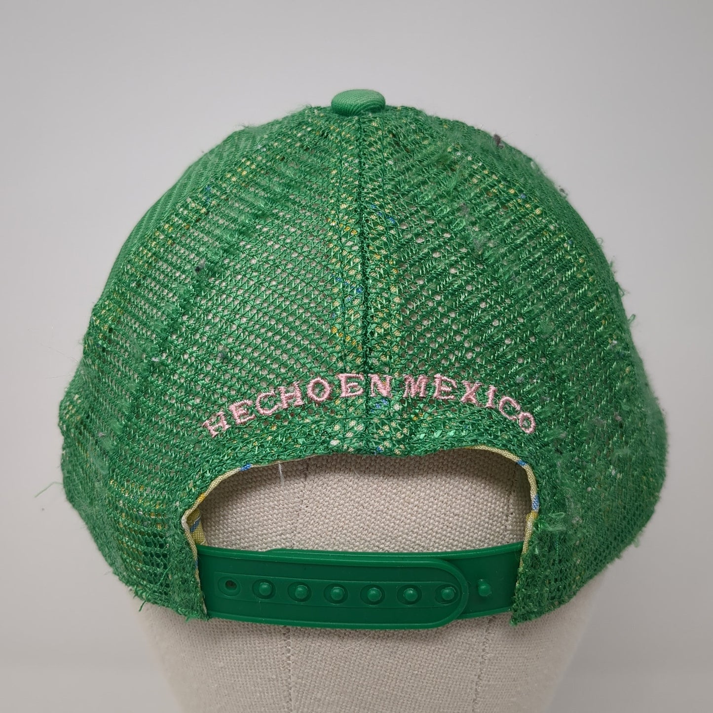 Corona Hecho En Mexico Trucker Hat Green One Size Adjustable Mesh Back Anoma