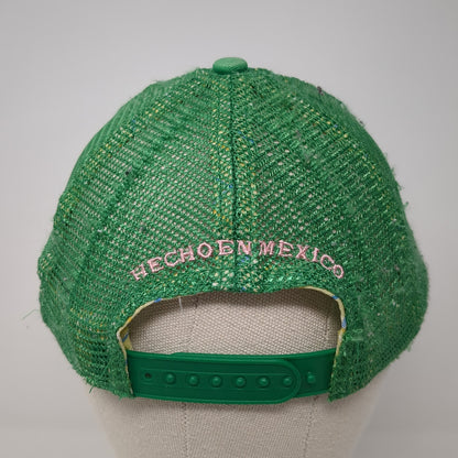 Corona Hecho En Mexico Trucker Hat Green One Size Adjustable Mesh Back Anoma