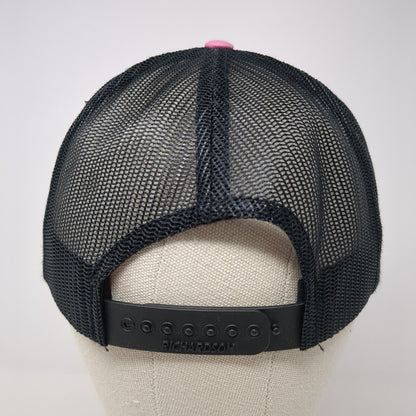 Classic Equine Snapback Trucker Hat Pink Small Adjustable Mesh Back Richardson