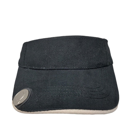 Unbranded Strapback Sun Visor Cap Hat Black OSFA 100% Cotton Adjustable