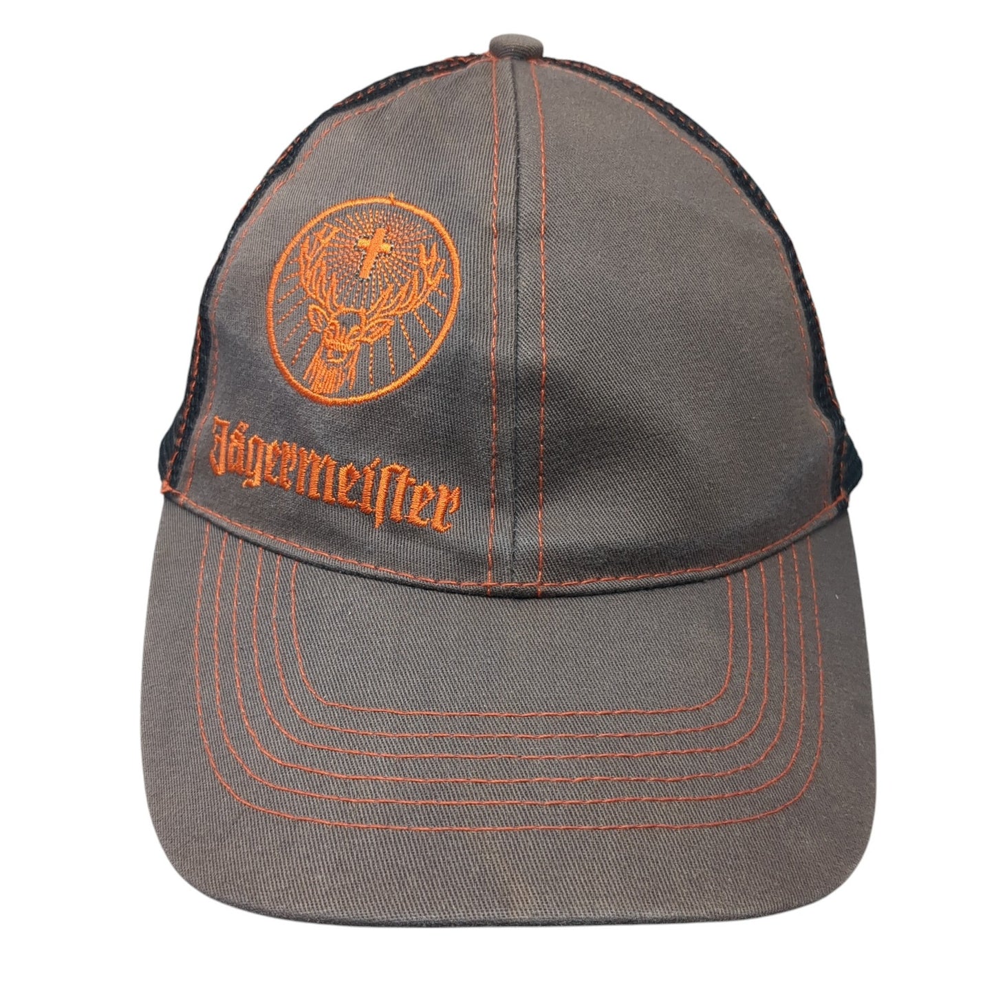 Jagermeister Trucker Hat Multicolor One Size Adjustable Embroidered Mesh Back