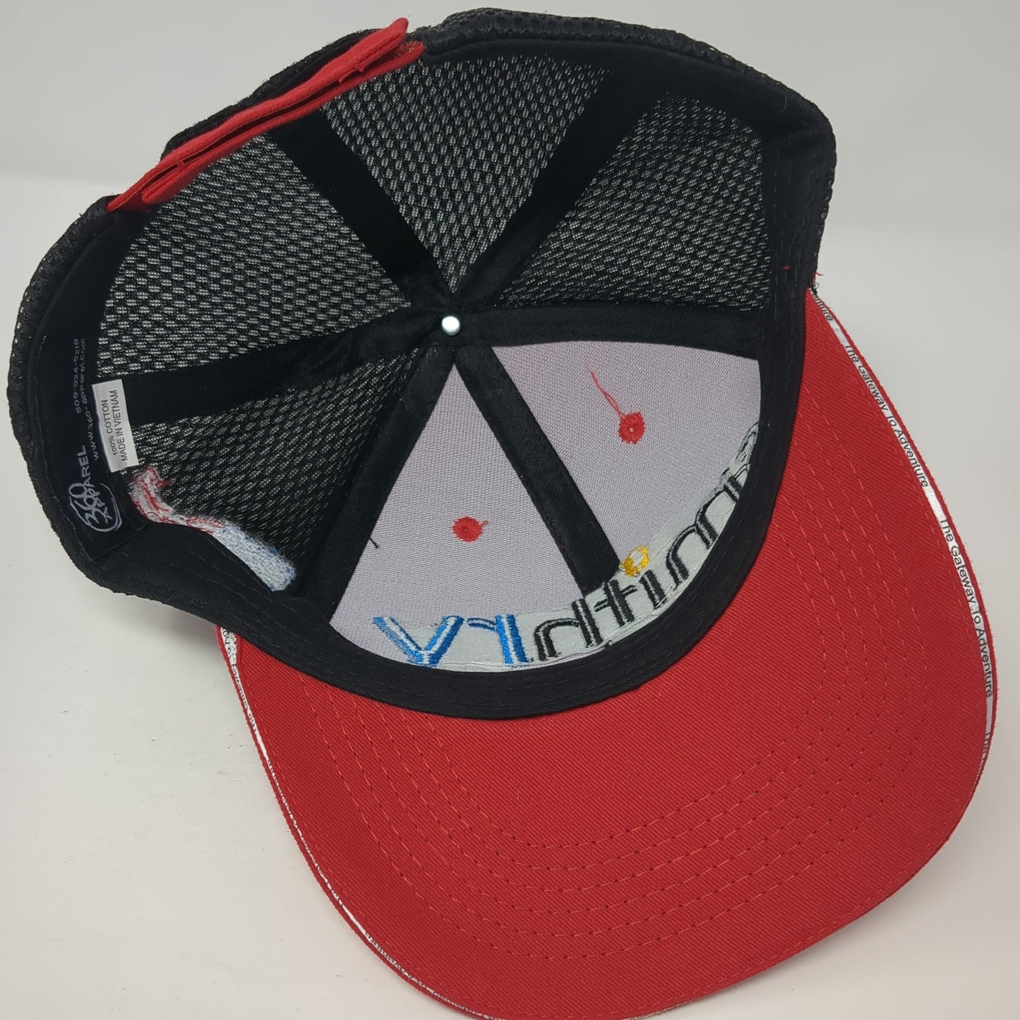 Smith RV Trucker Hat Red One Size Adjustable Embroidered Mesh Back 360 Apparel