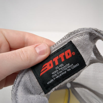 RH Snapback Rope Trucker Hat Gray One Size Embroidered Letter Otto