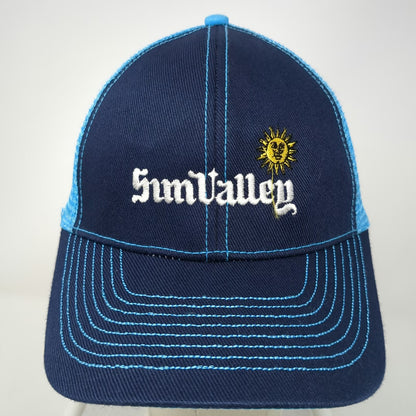 Grand Sportswear Baseball Cap Blue One Size Sun Valley Tennis Mesh Back Logo Hat
