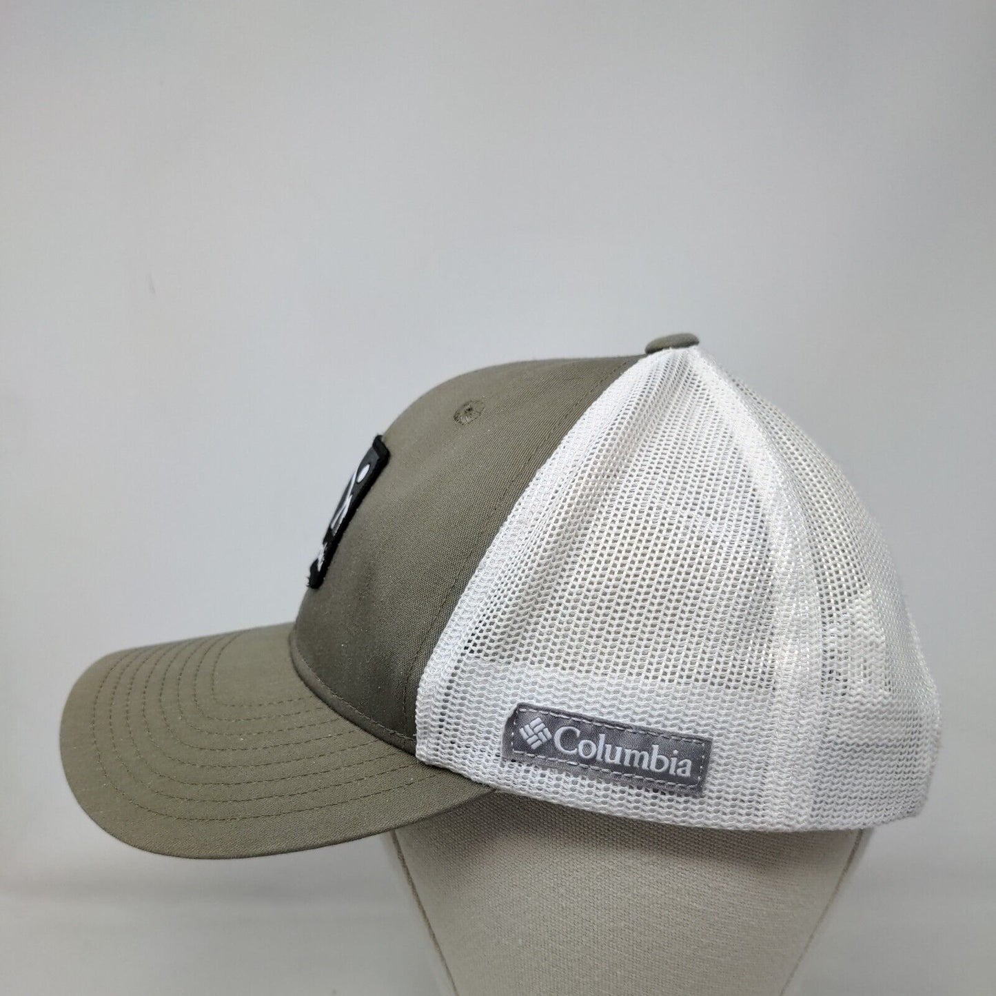 Columbia Mountain Patch Snapback Trucker Hat Brown One Size Mesh Back