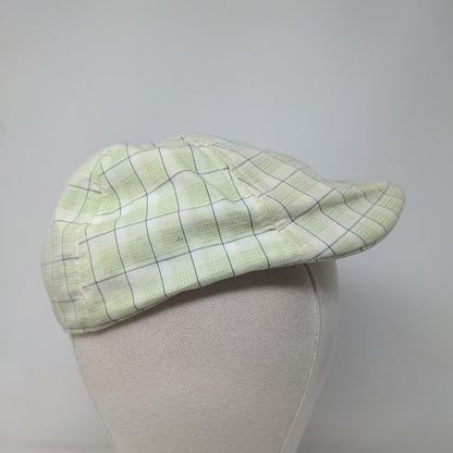 Steeno Men's Cabby Hat Multicolor Check Pattern Size Small Cotton