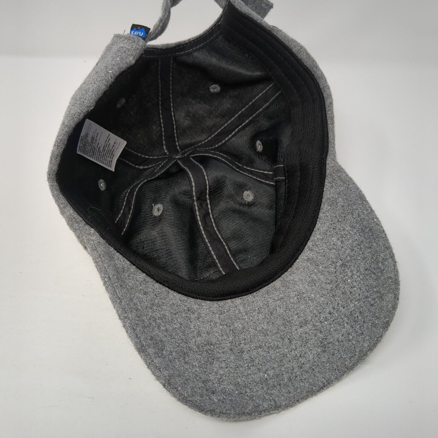 Unbranded Slideback Hat Gray One Size Adjustable Vented Holes 6 Panel Blank