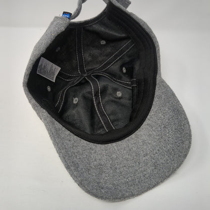 Unbranded Slideback Hat Gray One Size Adjustable Vented Holes 6 Panel Blank