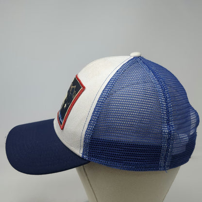 Art 4 All Abby Paffrath Bison Patch Blue One Size Trucker Hat Snapback Mesh Back