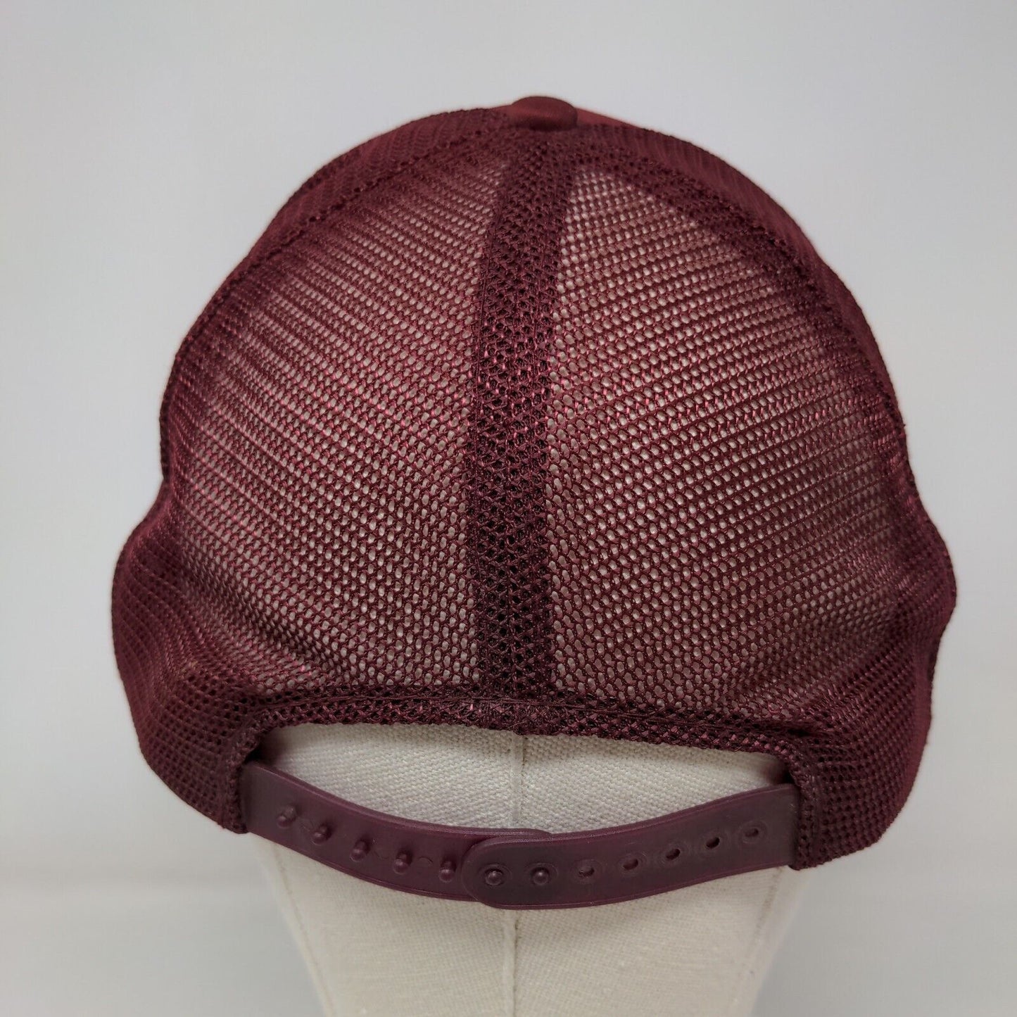 Nissin Men's Snapback Trucker Hat Red OSFA University of Indianapolis Vintage