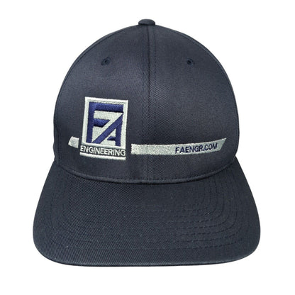 FA Engineering Fitted Hat Blue L/XL Flexfit Port Authority 6 Panel
