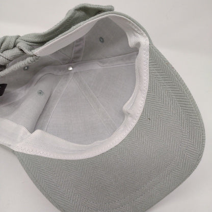 August Hat Company Stretch Fitted Hat Gray OSFA Herringbone Bow Knot