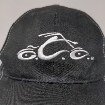 Orange County Choppers Men's Strapback Hat Black OSFA Embroidered Logo Cotton