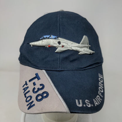 U.S. Air Force T-38 Talon Strapback Hat Blue OSFM Embroidered Eagle Crest