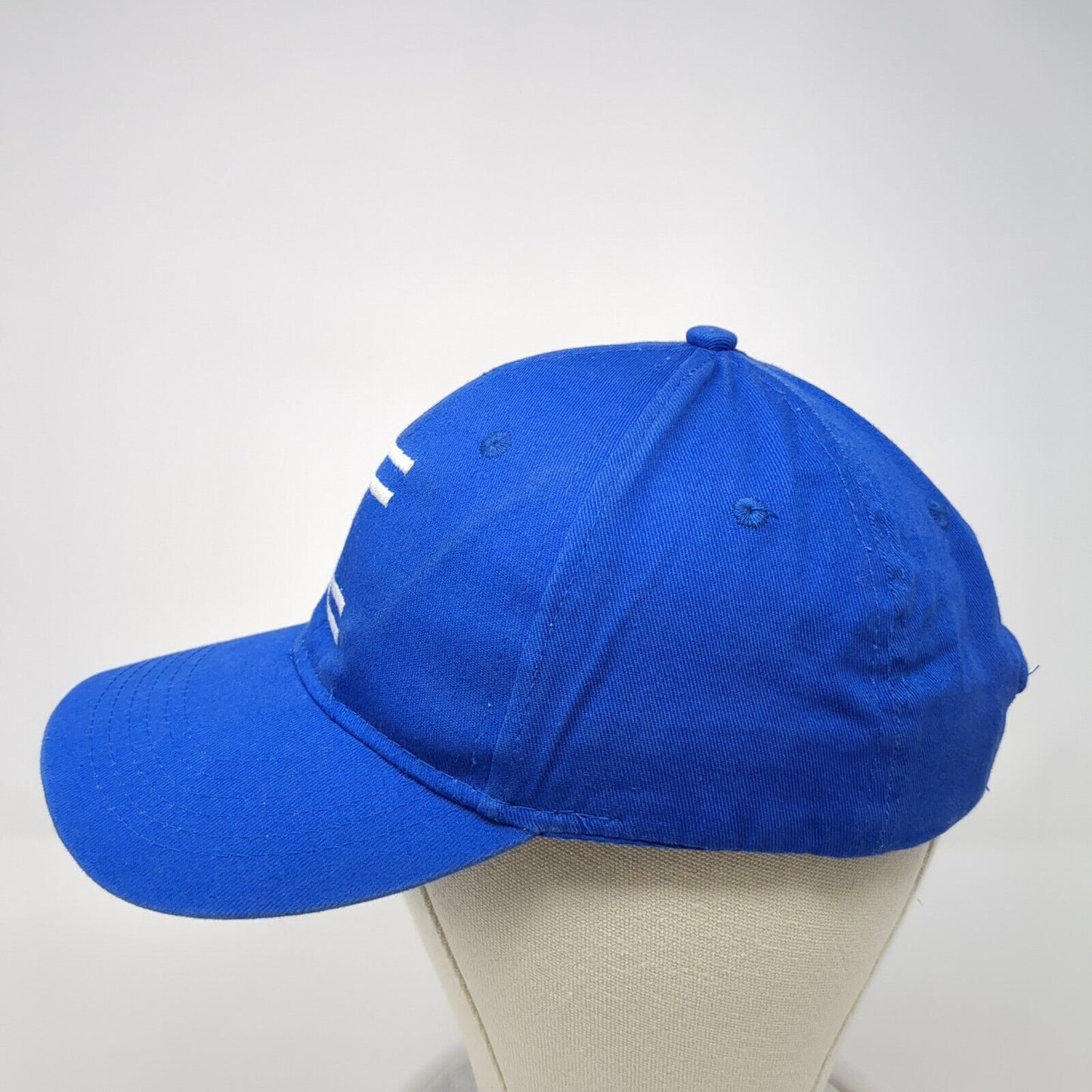 Protime Sports Strapback Hat Blue One Size Adjustable Embroidered Logo
