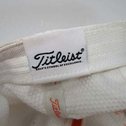 Titleist Baseball Cap White Orange One Size Adjustable Performance Golf Hat