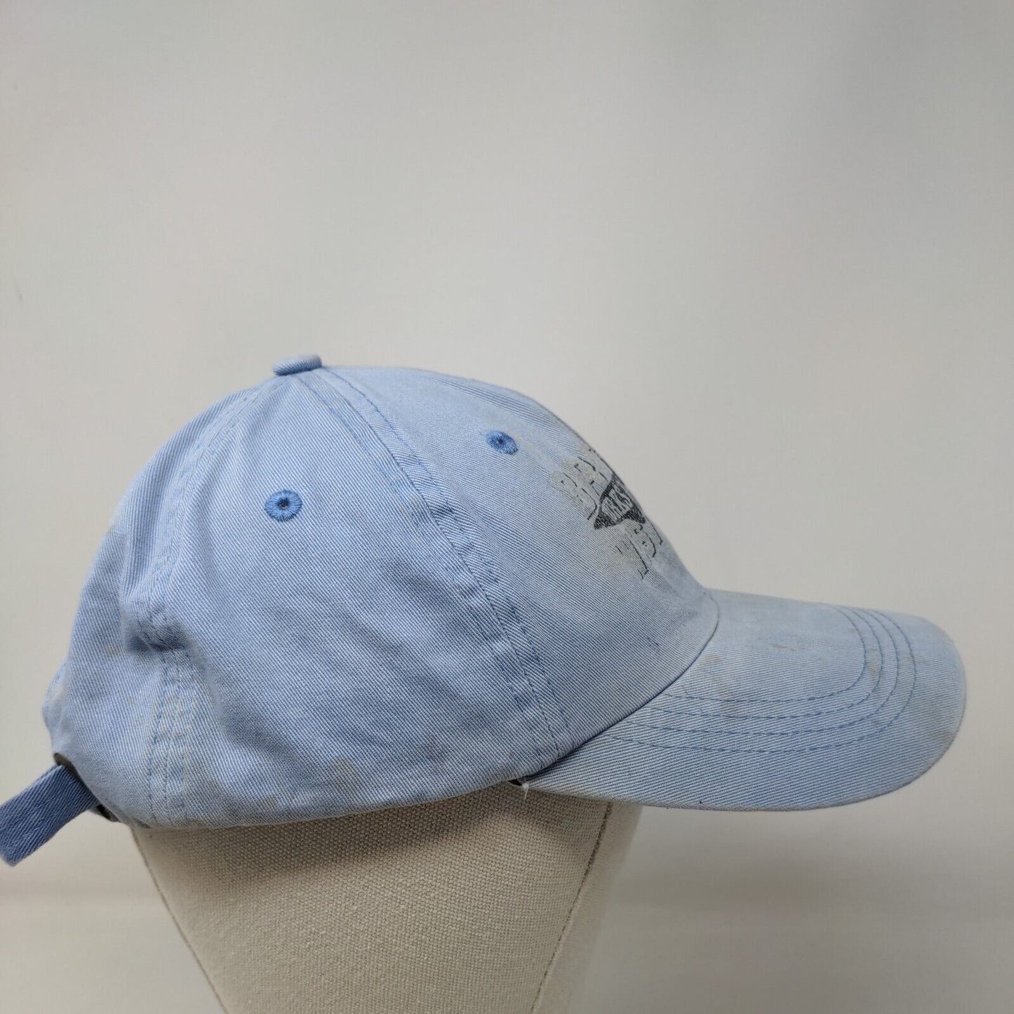 British West Indies Turks & Caicos Slideback Hat Blue One Size 6 Panel