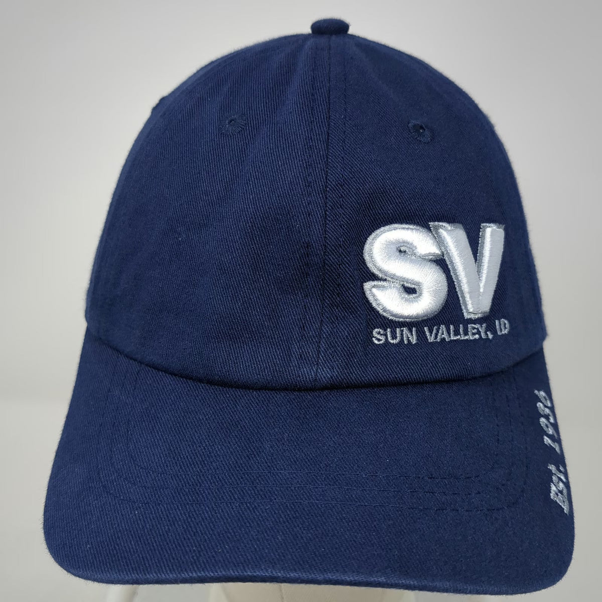 Vie Baseball Cap Blue One Size Sun Valley ID Sun Graphic Elevation 9150 Hat