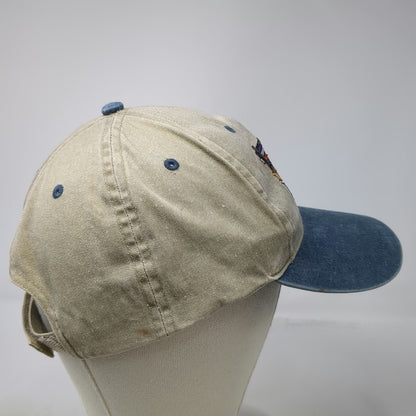 Flying Fisherman Baseball Cap Beige One Size Striped Bass Fishing Hat Strapback
