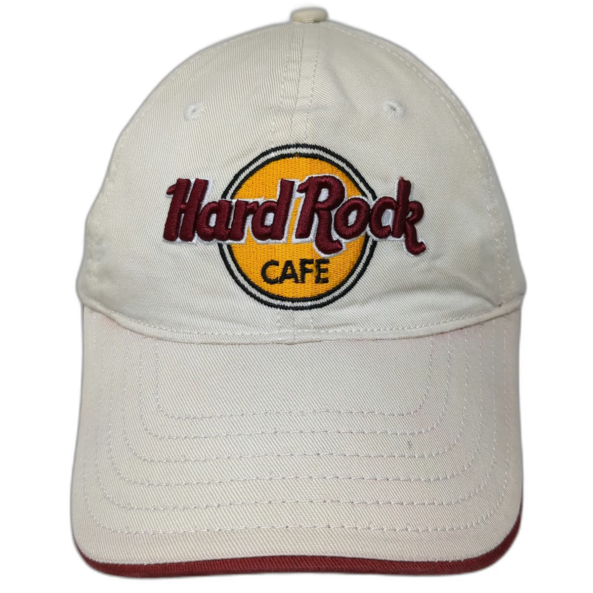 Hard Rock Cafe Baseball Cap Beige M Denver Sandwich Bill Stretch Fit Hat
