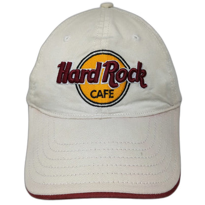 Hard Rock Cafe Baseball Cap Beige M Denver Sandwich Bill Stretch Fit Hat